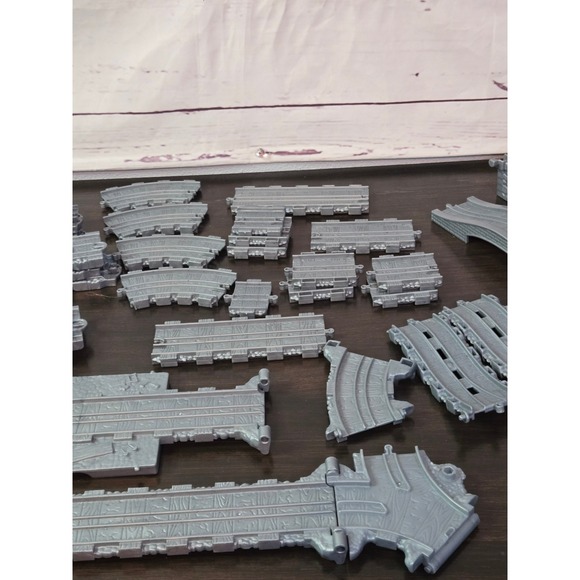 Thomas Take N Play Track Lot Gray Curves Straights Bridge Tunnel Pieces - Picture 3 of 5